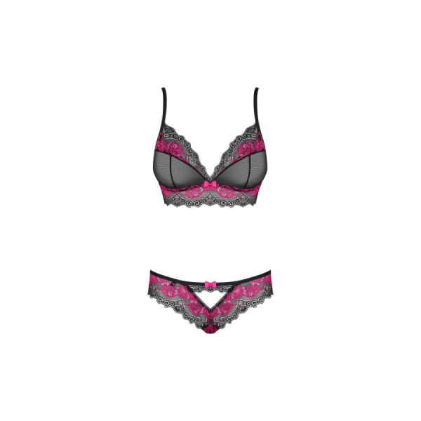Tulia Ensemble 2 pcs - Noir et Fuchsia